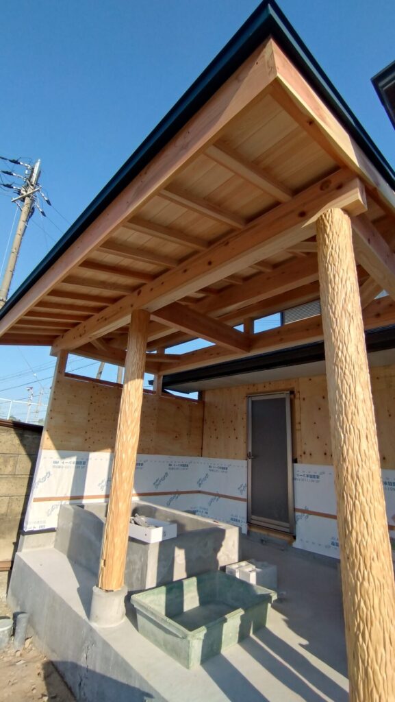 露天風呂工事in紀の川市