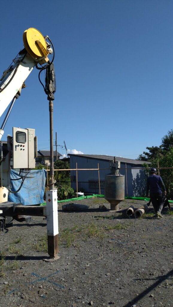 地盤改良工事in和歌山市～和歌山の木で建てる耐震等級３、平屋、長期優良住宅～